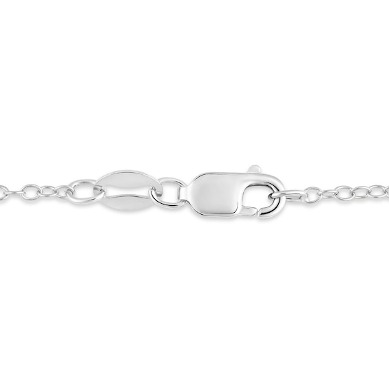 1/3 CT. T.w. Black and White Diamond Ribbon Wrap Pendant in 10K White Gold