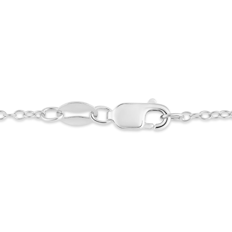 Main Image 4 of 1/4 CT. T.W. Diamond Butterfly Drop Pendant in 10K White Gold