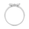 Thumbnail Image 2 of 1/3 CT. T.W. Diamond Butterfly Ring in 10K White Gold