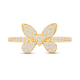 1/3 CT. T.W. Diamond Butterfly Ring in 10K Gold