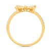 Thumbnail Image 2 of 1/3 CT. T.W. Diamond Butterfly Ring in 10K Gold