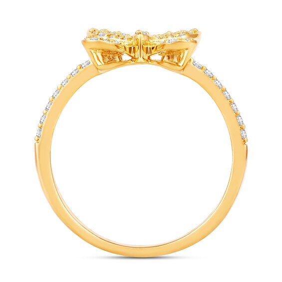 1/3 CT. T.w. Diamond Butterfly Ring in 10K Gold