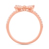 Thumbnail Image 2 of 1/3 CT. T.W. Diamond Butterfly Ring in 10K Rose Gold