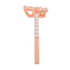 Thumbnail Image 3 of 1/3 CT. T.W. Diamond Butterfly Ring in 10K Rose Gold