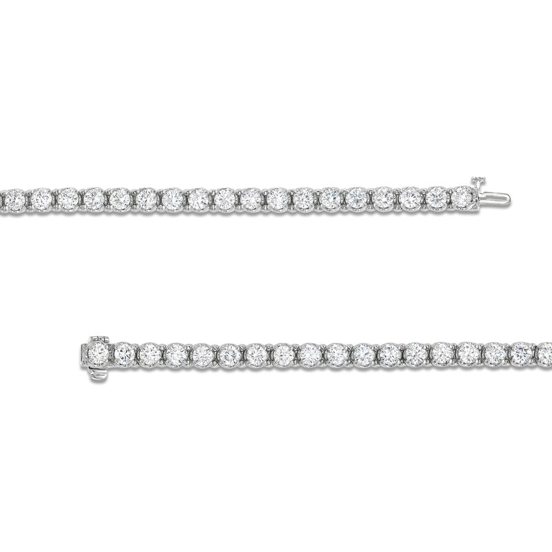 Main Image 3 of 9 CT. T.W. Lab-Grown Diamond Line Bracelet in 10K White Gold