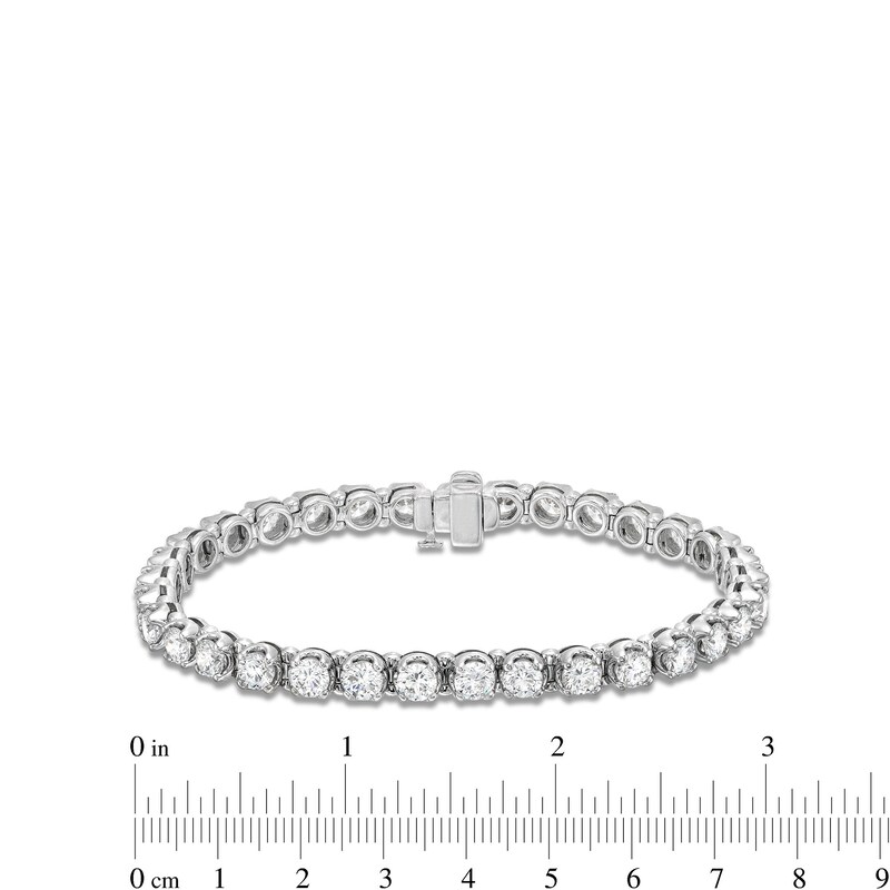 Main Image 4 of 9 CT. T.W. Lab-Grown Diamond Line Bracelet in 10K White Gold