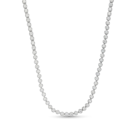 5 CT. T.w. Lab-Grown Diamond Eternity Necklace in 10K White Gold