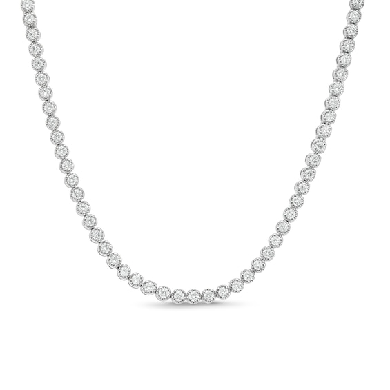 8 Ct.t.w. Lab-Grown Diamond Eternity Necklace in 10K White Gold