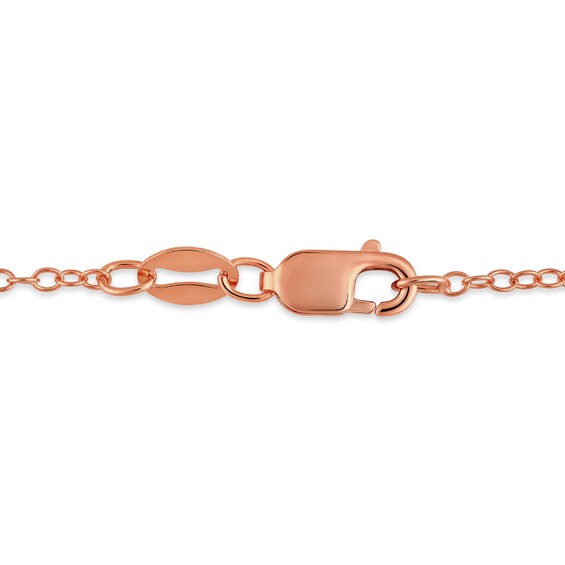 3/8 CT. T.w. Multi-Diamond Butterfly Necklace in 10K Rose Gold
