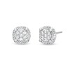 Thumbnail Image 1 of 1/4 CT. T.W. Multi-Diamond Tulip Frame Stud Earrings in 10K White Gold