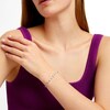 Thumbnail Image 2 of 1/6 CT. T.W. Diamond Marquise Link Art Deco-Inspired Line Bracelet in Sterling Silver - 7.25"