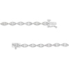 Thumbnail Image 3 of 1/6 CT. T.W. Diamond Marquise Link Art Deco-Inspired Line Bracelet in Sterling Silver - 7.25"
