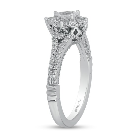Collector's Edition Enchanted Disney 3/4 CT. T.w. Pear Diamond Engagement Ring in 14K White Gold