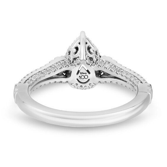 Collector's Edition Enchanted Disney 3/4 CT. T.w. Pear Diamond Engagement Ring in 14K White Gold