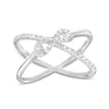 Thumbnail Image 1 of 1/5 CT. T.W. Diamond Infinity Orbit Ring in Sterling Silver - Size 7