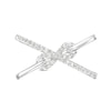 Thumbnail Image 4 of 1/5 CT. T.W. Diamond Infinity Orbit Ring in Sterling Silver - Size 7