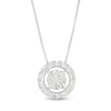 Thumbnail Image 1 of 1 CT. T.W. Multi-Diamond with Halo Pendant in 10K White Gold
