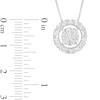 Thumbnail Image 2 of 1 CT. T.W. Multi-Diamond with Halo Pendant in 10K White Gold