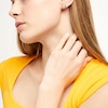 Thumbnail Image 2 of 1/4 CT. T.W. Multi-Diamond Sun Disc Frame Stud Earrings in 10K Gold