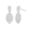 Thumbnail Image 1 of 1 CT. T.W. Marquise Multi-Diamond Frame Drop Earrings in 10K White Gold