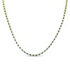 Thumbnail Image 0 of Emerald and 3.91 CT. T.W. Diamond Alternating Tennis Necklace in 14K Gold