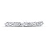 Thumbnail Image 3 of 1/10 CT. T.W. Marquise Multi-Diamond Vintage-Style Band in 10K White Gold