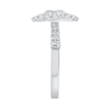 Thumbnail Image 2 of 3/8 CT. T.W. Diamond Vintage-Style Flower Ring in 10K White Gold