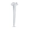Thumbnail Image 2 of 1/15 CT. Diamond Solitaire Stampato Heart Ring in 10K White Gold