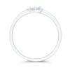 Thumbnail Image 3 of 1/15 CT. Diamond Solitaire Stampato Heart Ring in 10K White Gold