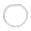 Thumbnail Image 2 of 1/10 CT. T.W. Diamond Vintage-Style Chevron Band in 10K White Gold