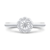 Thumbnail Image 1 of 1/5 CT. T.W. Diamond Scallop Flower Ring in 10K White Gold