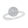 Thumbnail Image 1 of 1/3 CT. T.W. Multi-Diamond Frame Ring in 10K White Gold