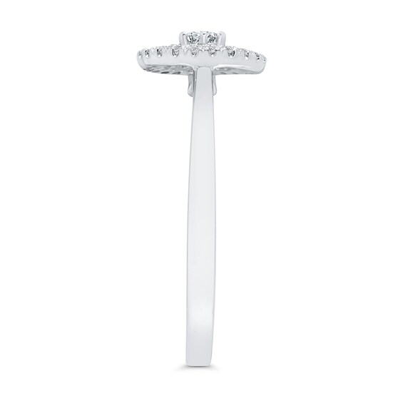 1/3 CT. T.w. Multi-Diamond Frame Ring in 10K White Gold