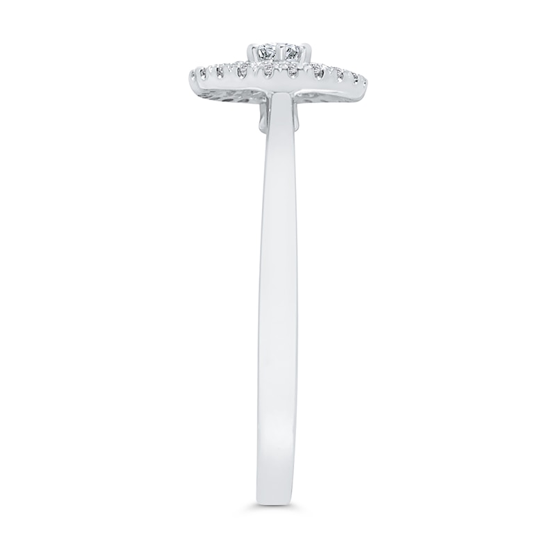 Main Image 2 of 1/3 CT. T.W. Multi-Diamond Frame Ring in 10K White Gold