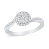 Thumbnail Image 0 of 1/3 CT. T.W. Multi-Diamond Frame Bypass Ring in 10K White Gold