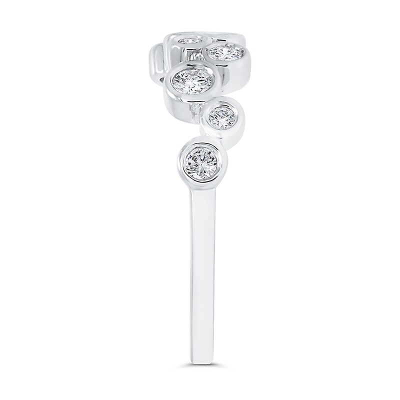 Main Image 2 of 1/3 CT. T.W. Diamond Bubbles Ring in 10K White Gold