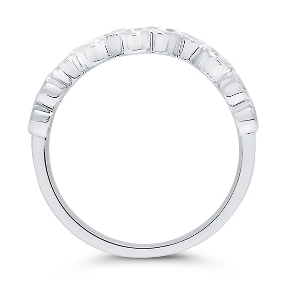 1/3 CT. T.w. Diamond Bubbles Ring in 10K White Gold