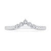 Thumbnail Image 1 of 1/15 CT. T.W. Diamond Miracle "V" Ring in 10K White Gold