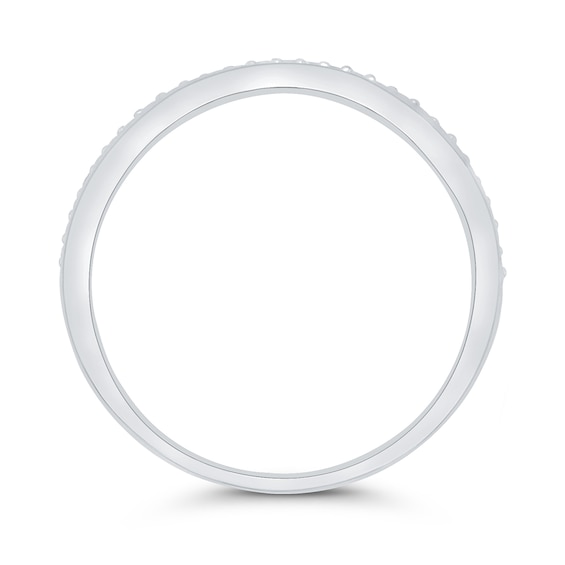 1/10 CT. T.w. Diamond Open Wave Ring in 10K White Gold