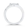 Thumbnail Image 3 of 1/6 CT. T.W. Multi-Diamond Compass Twist Shank Ring in 10K White Gold