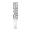 Thumbnail Image 2 of 1/4 CT. T.W. Marquise Multi-Diamond Alternating Vintage-Style Ring in 10K White Gold