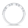 Thumbnail Image 3 of 1/4 CT. T.W. Marquise Multi-Diamond Alternating Vintage-Style Ring in 10K White Gold