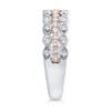 Thumbnail Image 2 of 1/2 CT. T.W. Diamond Art Deco Multi-Row Stacked Ring in 10K Two-Tone Gold