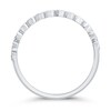 Thumbnail Image 3 of 1/3 CT. T.W. Diamond Bezel Double Row Ring in 10K White Gold