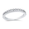 Thumbnail Image 1 of 1/6 CT. T.W. Diamond Edge Split Double Row Ring in 10K White Gold