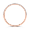 Thumbnail Image 3 of 1/5 CT. T.W. Diamond Edge and Bezel Double Row Stackable Band in 10K Rose Gold