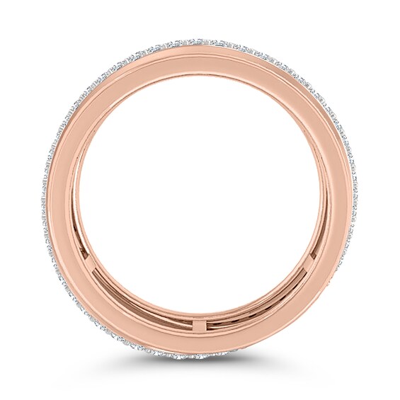 3/8 CT. T.w. Diamond Infinity Profile Open Shank Band in 10K Rose Gold