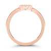 Thumbnail Image 3 of 1/10 CT. T.W. Multi-Diamond Floral Frame Vintage-Style Ring in 10K Rose Gold