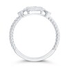 Thumbnail Image 3 of 1/5 CT. T.W. Multi-Diamond Rope Frame Ring in 10K White Gold