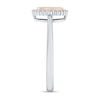 Thumbnail Image 2 of 1/6 CT. T.W. Oval Multi-Diamond Ornate Frame Ring in 10K Two-Tone Gold